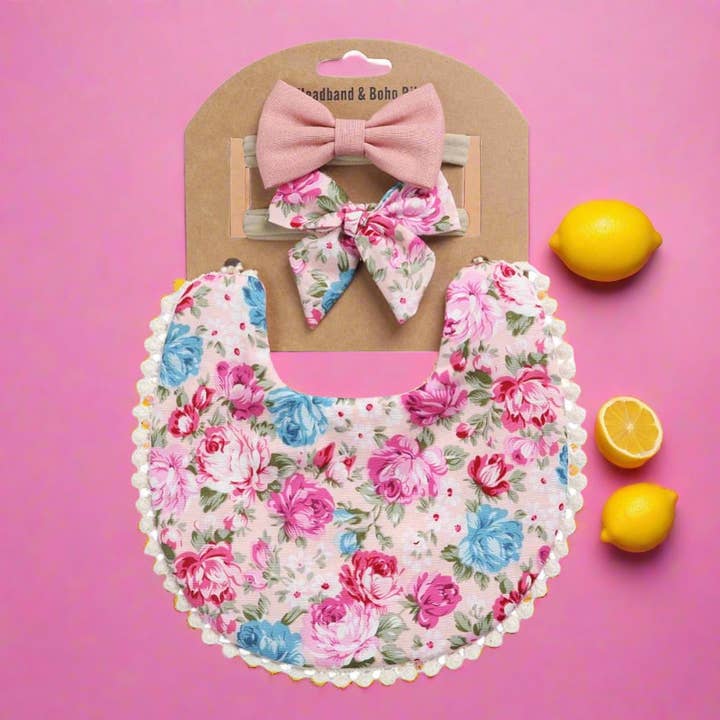 INS Baby Bib Cotton Bow Suit Wholesale Bib for wholesale by KiddieKickz
