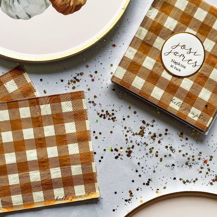 Josi James - Wholesale Disposable Napkin - Fall Plaid Napkin3