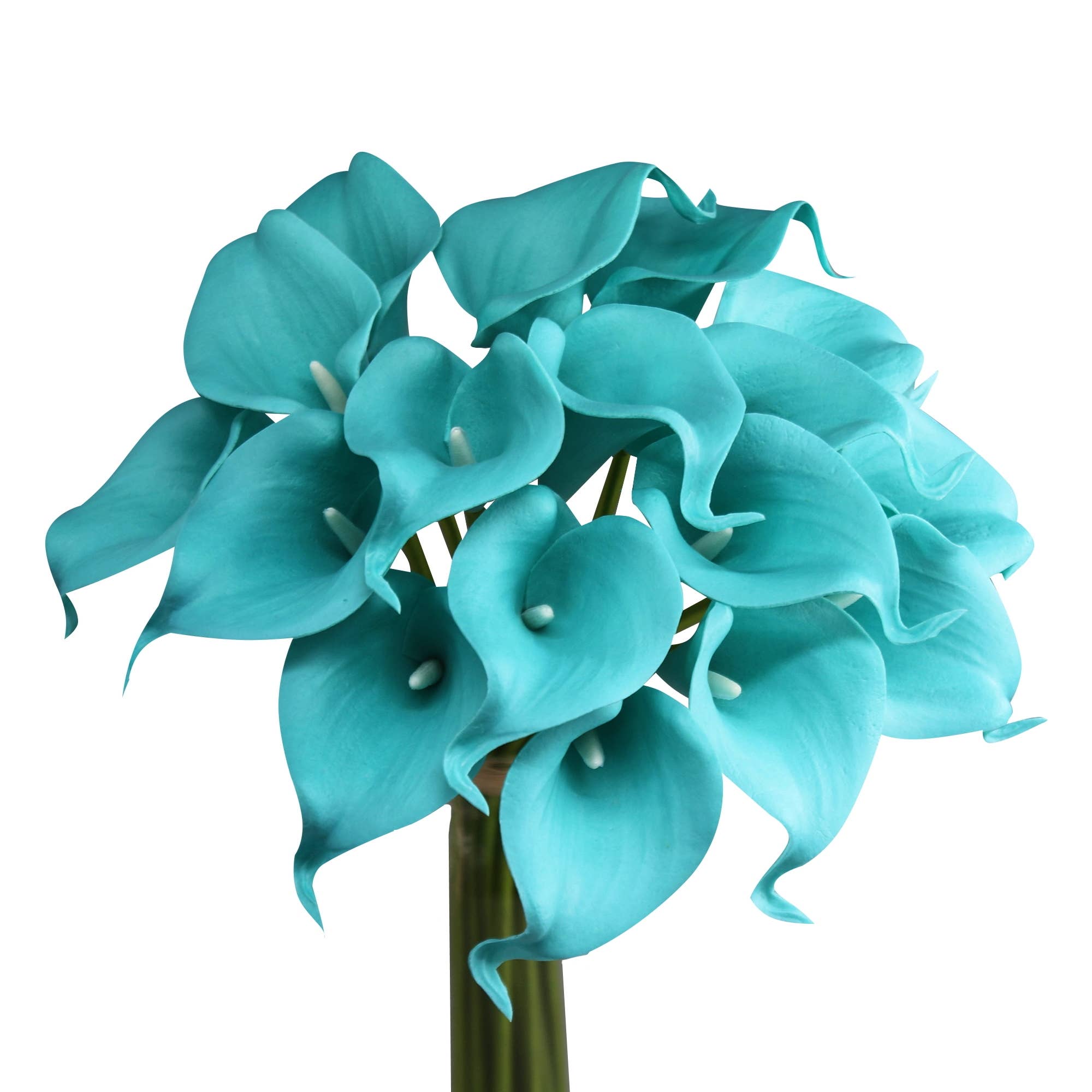 Angel Isabella - Vente Fleurs artificielles - Paquet de 10 tiges Real Touch en PU Calla Lily-14"1