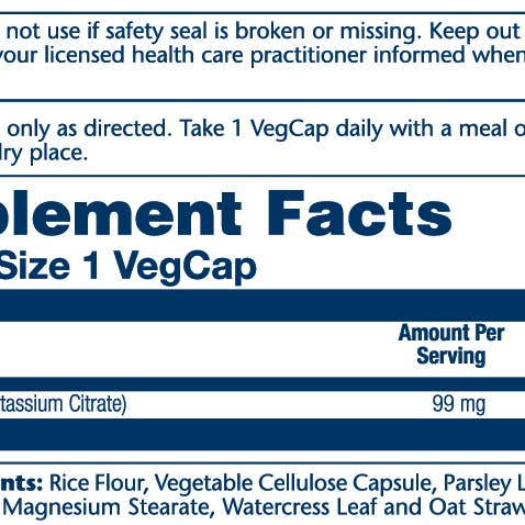 Solaray - Wholesale Oral Supplement/Vitamin - Biocitrate Potassium 99mg1