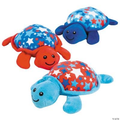 Fun Express - Wholesale Stuffed/Plush Toy - Kids & Baby - PATRIOTIC PLUSH TURTLES
