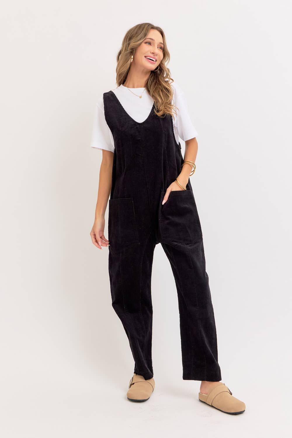 Sweet Lovely by Jen - Wholesale Overalls - Women's - PULL-ON-STYLE CORDUROY OVERALL JUMPSUIT35