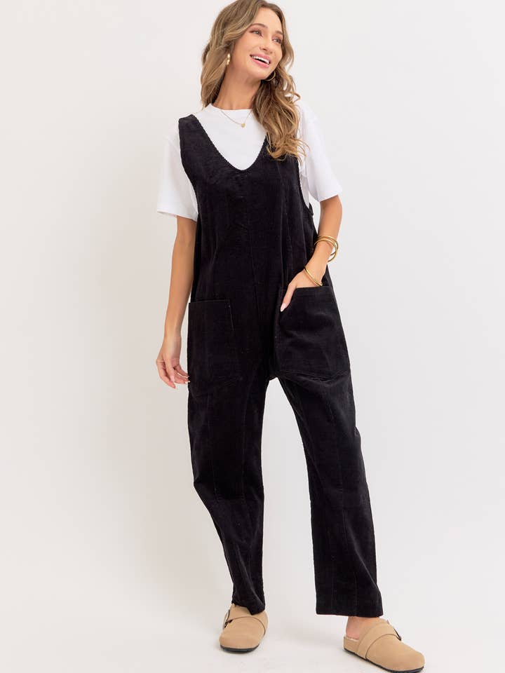 Sweet Lovely by Jen - Wholesale Overalls - Women's - PULL-ON-STYLE CORDUROY OVERALL JUMPSUIT35