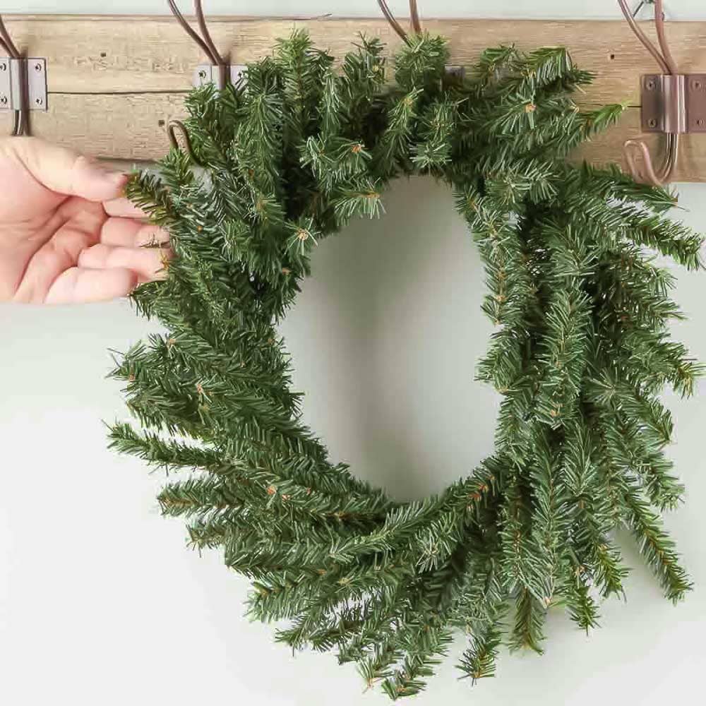 Factory Direct Craft - Wholesale Wreath - 12" Artificial Canadian Pine Wreath3