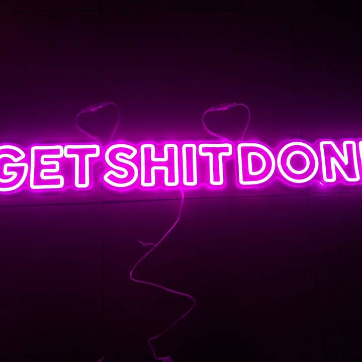 Get Shit Done Leuchtreklame für den Großhandel von Aoos Custom