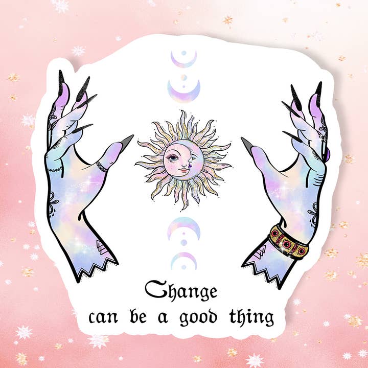 Le changement peut être une bonne chose Sticker Vinyl Metaphysical pour la vente par London Luxury Candles