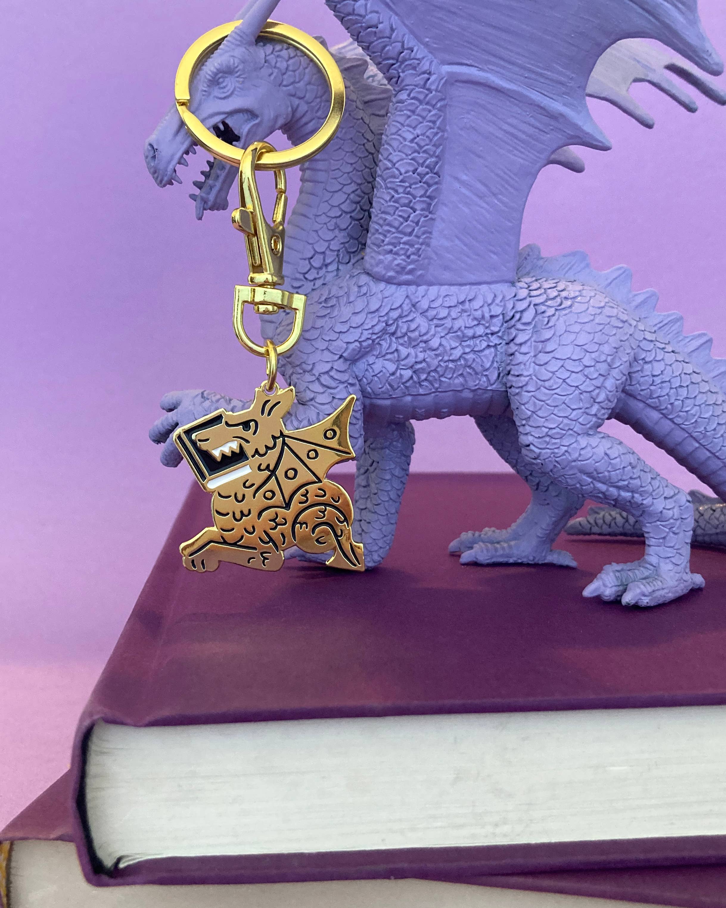 Rather Keen - Wholesale Keychain - Women's - Book Dragon keychain + bag charm2