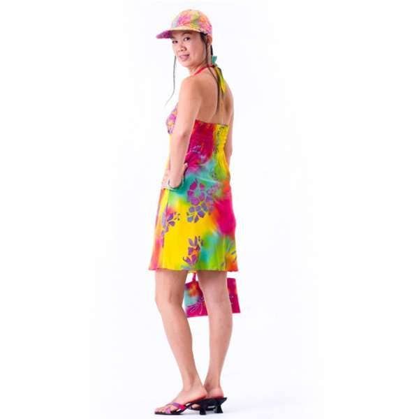 Glad halterneck kort tropisk klänning för wholesale av Tropical Tantrum