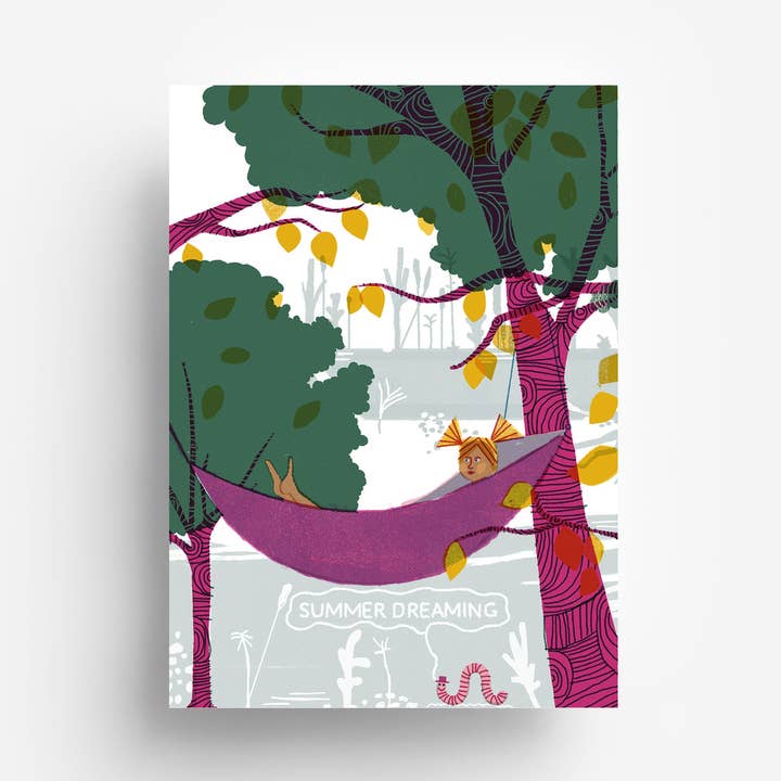 Postal Verão Sonhando DIN A6 por atacado de jungwiealt