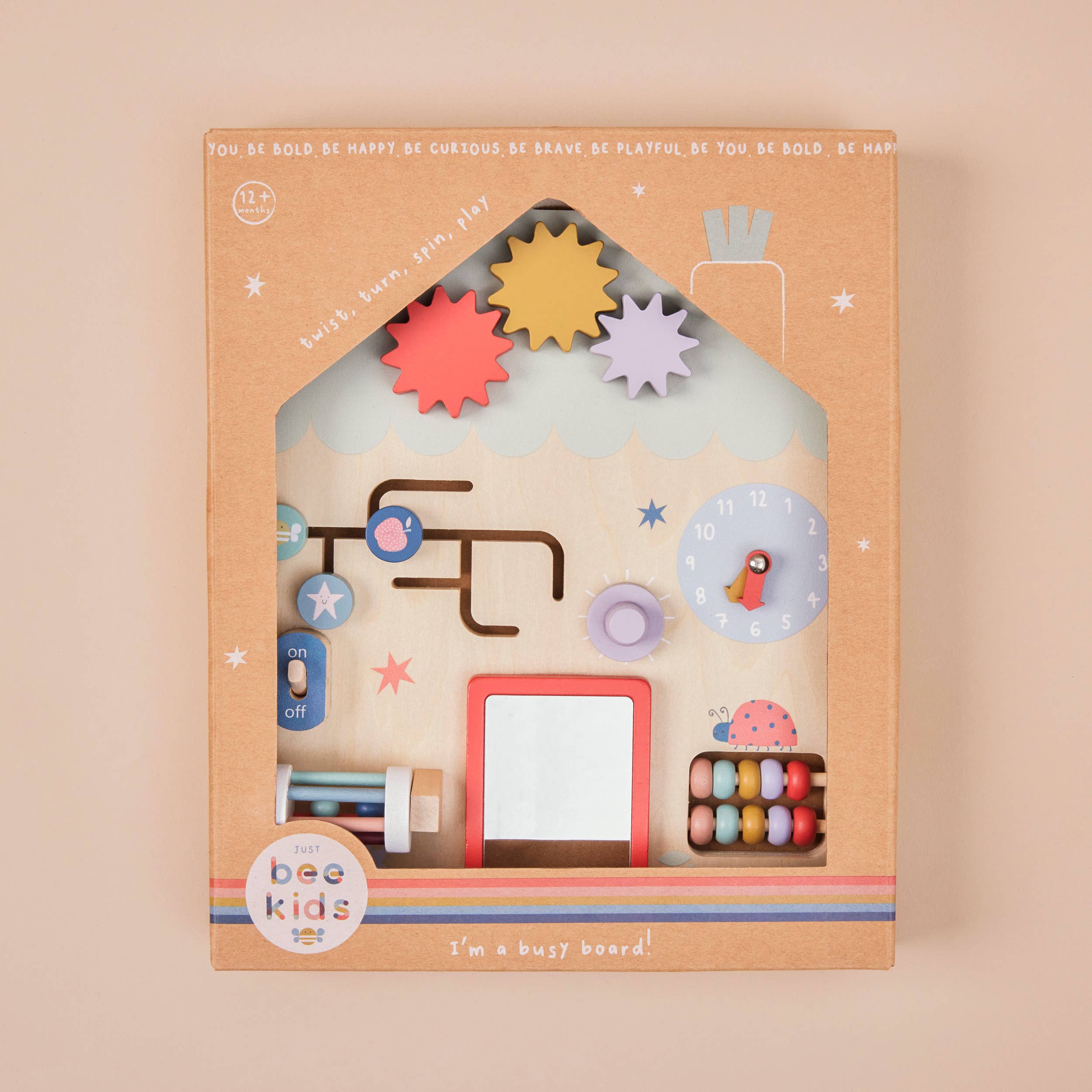 Just Bee Kids - Wholesale Houten speelgoed - Kinderen - Just Bee Kids houten drukbord (FSC)1