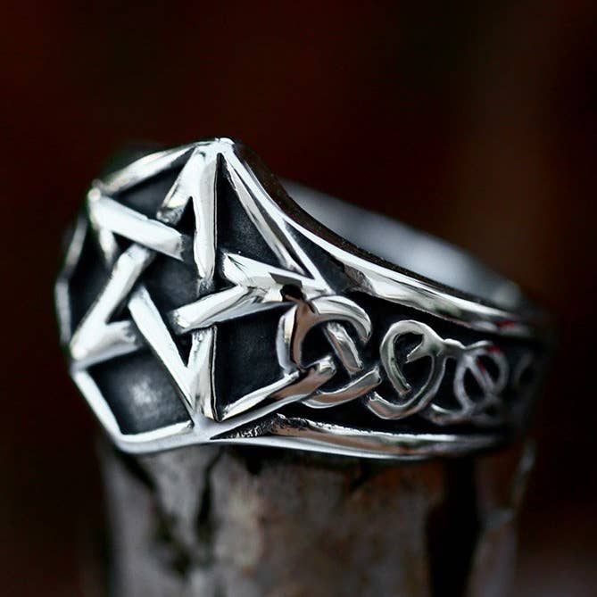 Vintage Viking Celtic Knot-ring för män för wholesale av Gemcohub