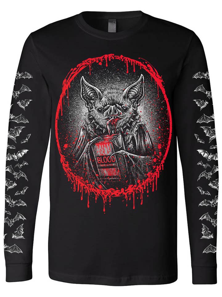 Flagermus Snack Tid T-shirt for engroshandel hos vampirefreaks