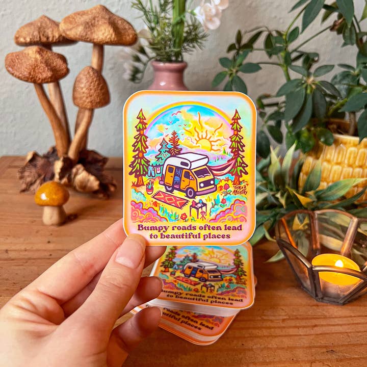 SeeknRevel - Wholesale Sticker - Bumpy Roads - Sticker1