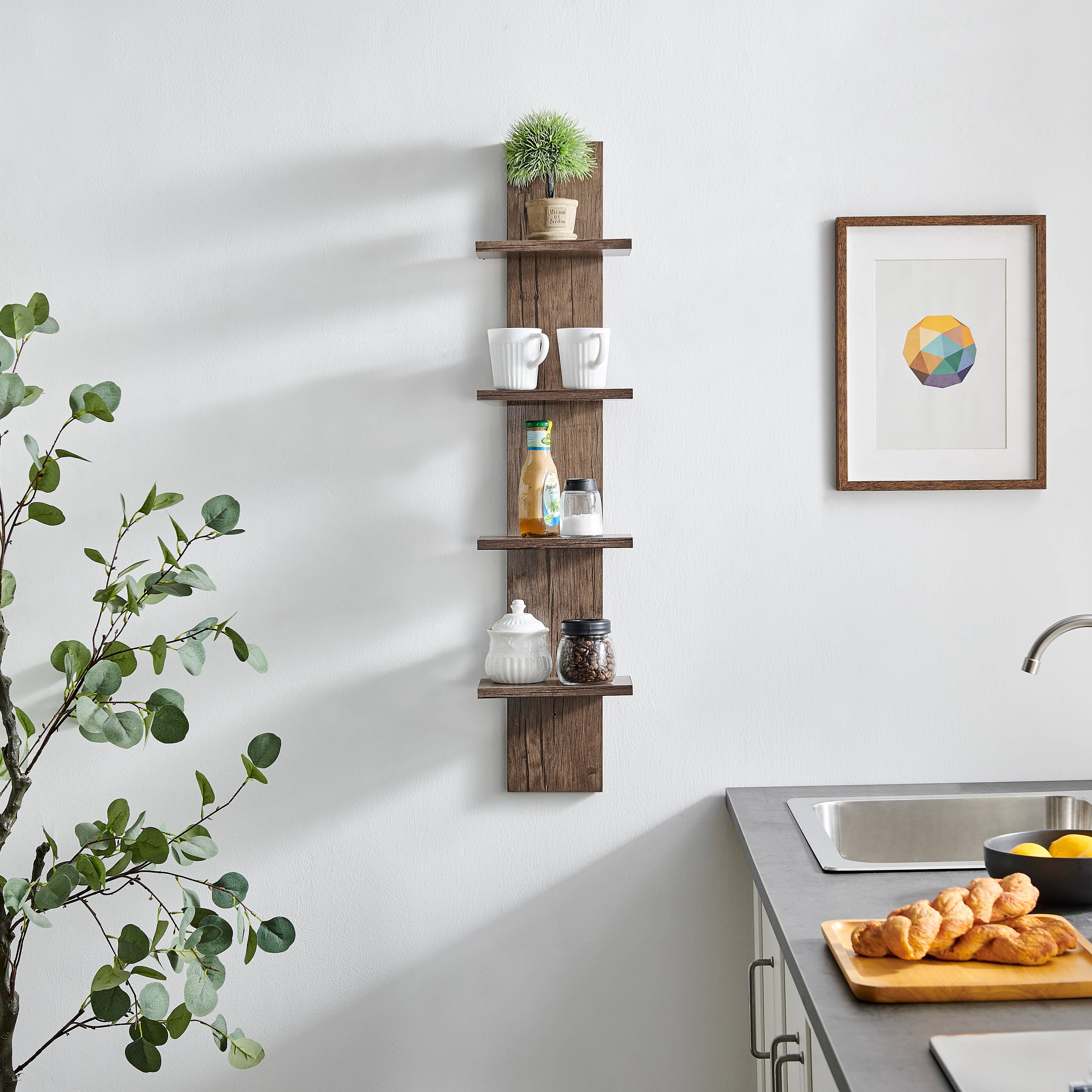 Danya B - Wholesale Wall Mounted Shelf - Arica Utility Column 4-Tier Spine Wall Shelves11