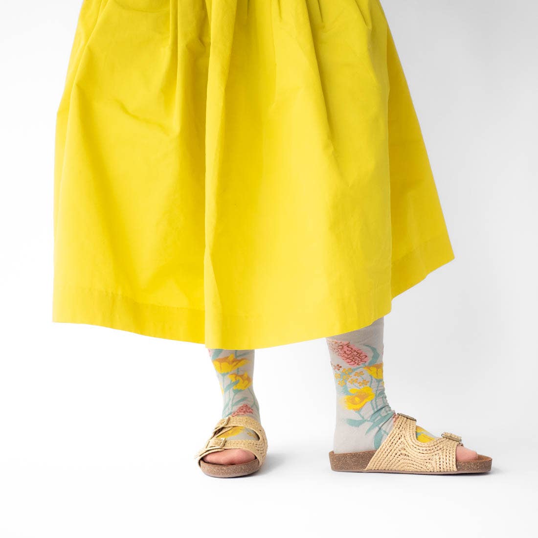 Bonne Maison - Wholesale Socks - Unisex - Celadon Flower Socks1