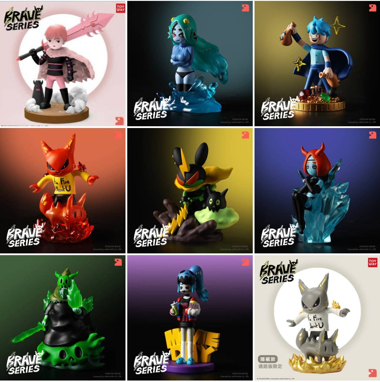 BCmini - Wholesale Decorative Figurine - 73090 Brave Series Blind Box-816