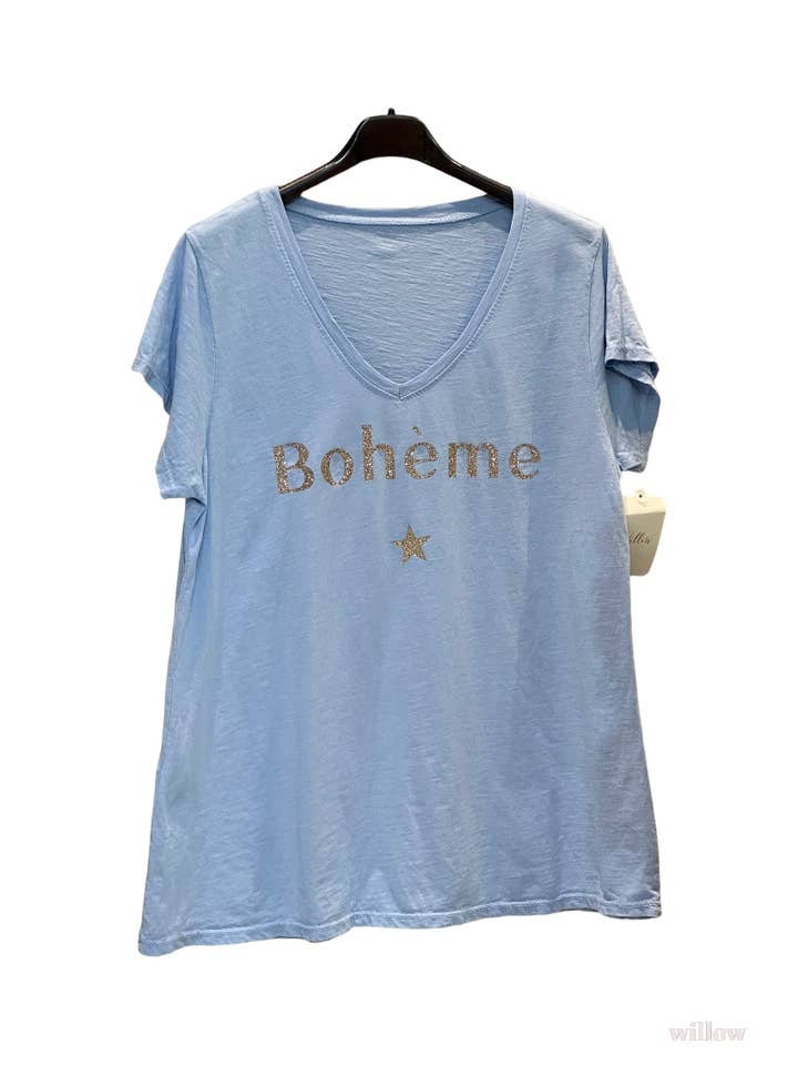 MOONSUN - Wholesale Screen Printed T-Shirt - Women's - Bohemian T-shirt