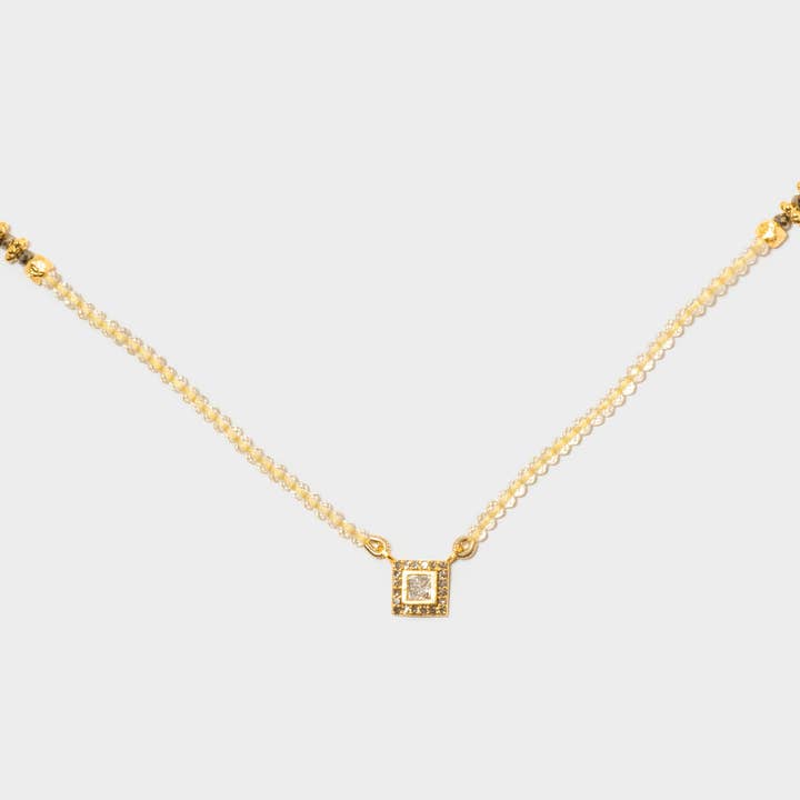 Nero Gold Vermeil Beaded Necklace for wholesale by Shana Gulati Jewelry