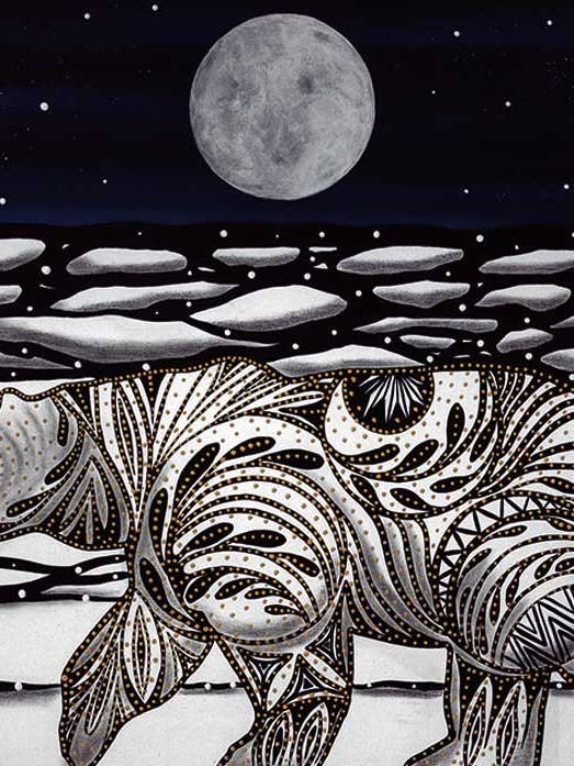 Impression sur le bord de Betty Albert pour la vente par Indigenous Puzzles and Art