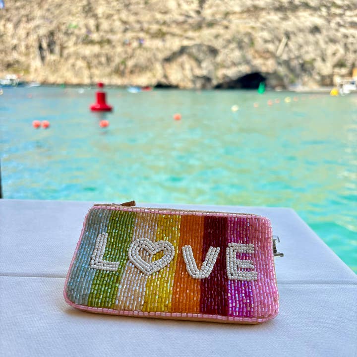 Muno – wholesale Coin purse – Unisex – Handcrafted Beaded Rainbow Love Pouch * Gift *7