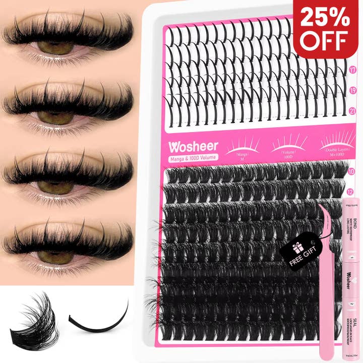 Kit de Cils en Grappe Épineux - Volume Manga Cils Individuels Set d'Extension DIY pour la vente par Hair Imports NYC