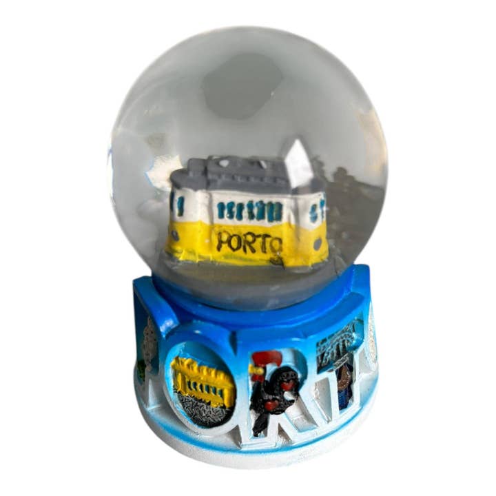 Portugal Sparkly Water Snow Globe in Famous Monuments & Base Designs for wholesale by Vintage Dreamz