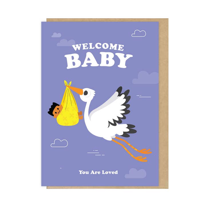 Tarjeta de Felicitación para Dar la Bienvenida al Bebé Negro Dre para venta al por mayor de Zuri & Dre