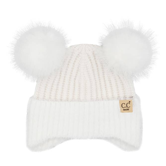 Hana – wholesale Mössa - Barn – C.C Baby Pur öronklaff Pompommössa