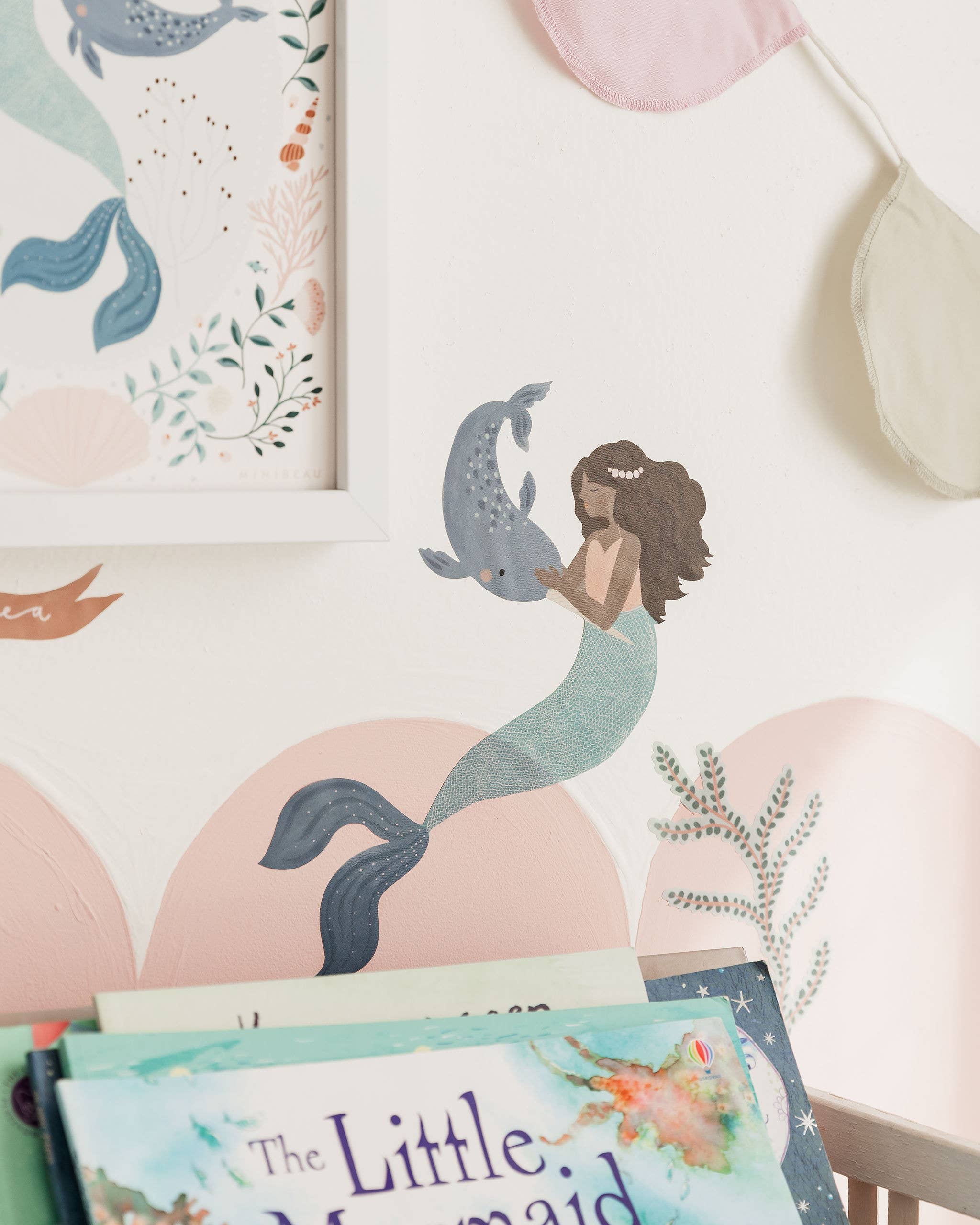 Minibeau – Großhandel Wandtattoo/-sticker – Meerjungfrau-Wandsticker | Unterwasser-Wandsticker2