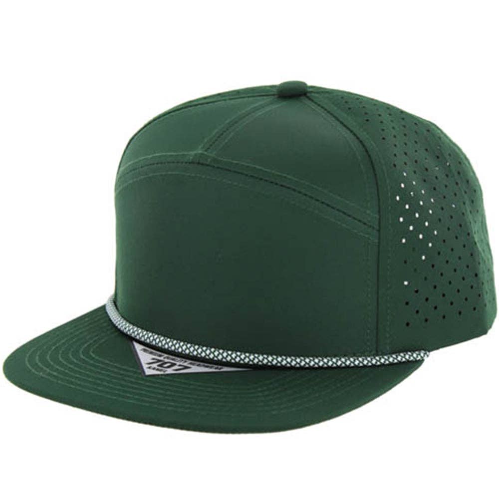 Zion Brand - Wholesale Flat Brim Cap - Unisex - BLANK 7 PANEL HYDRO WITH ROPE SNAPBACK CAP20