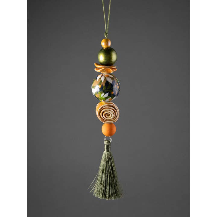 Gannwood - Wholesale Individual Charm/Pendant - Khaki Jungle Beaded Pendant 5