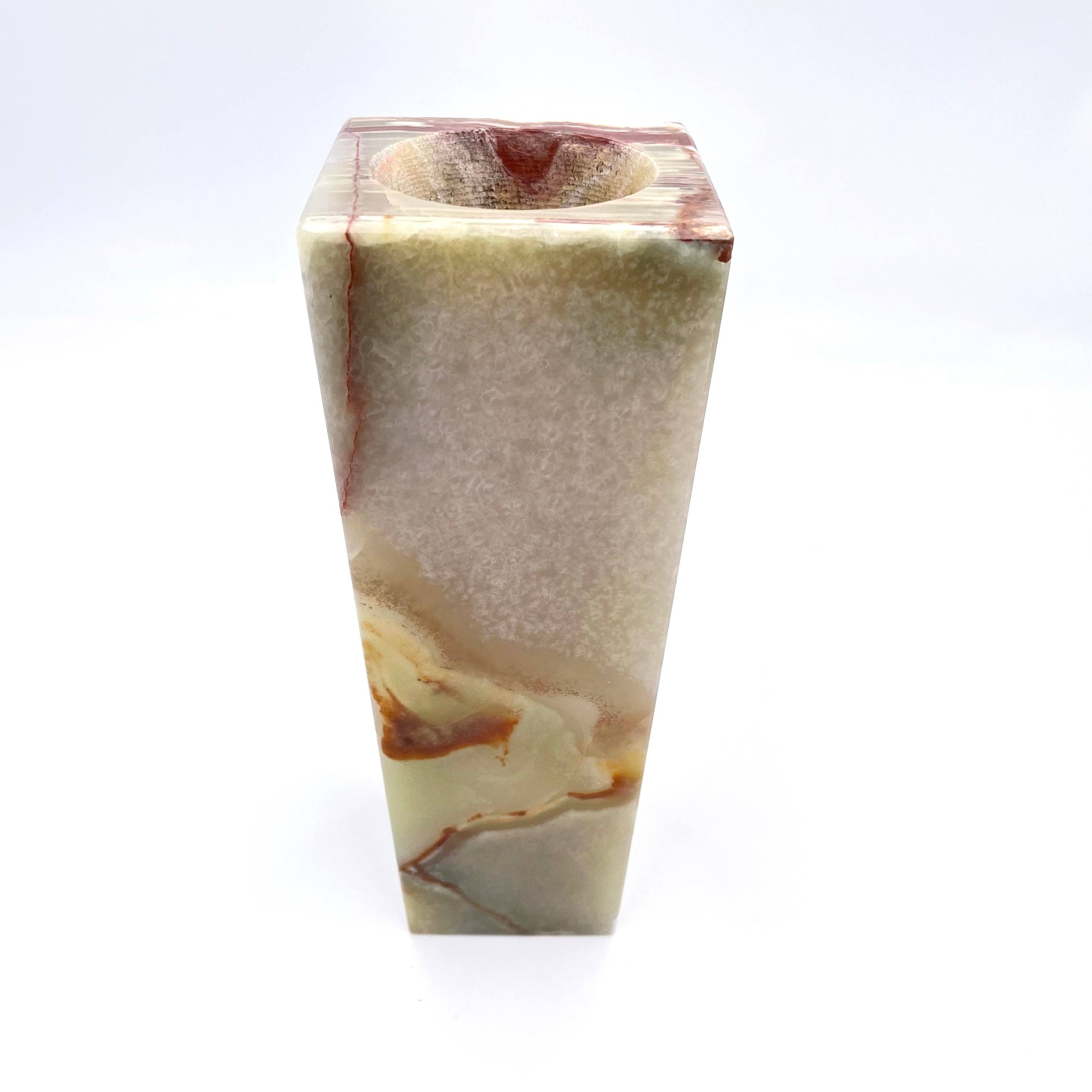 Page Imports - Wholesale Vase - 8" Square Vase in Marble and Onyx3