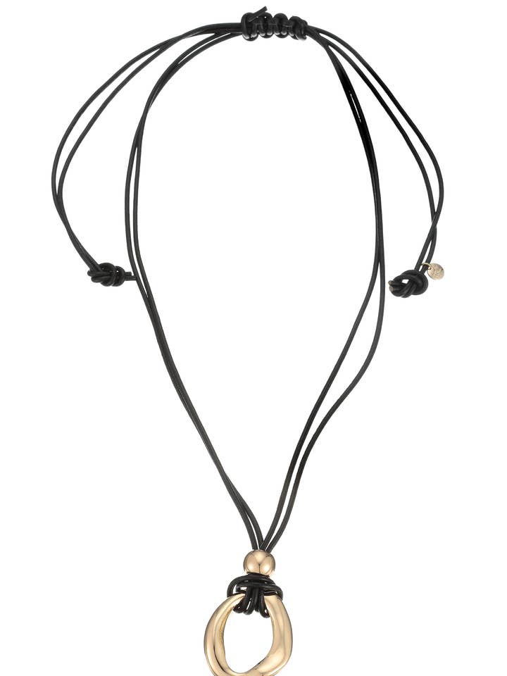 Leslii Kurze KetteLederlook Schwarz für den Großhandel von Leslii