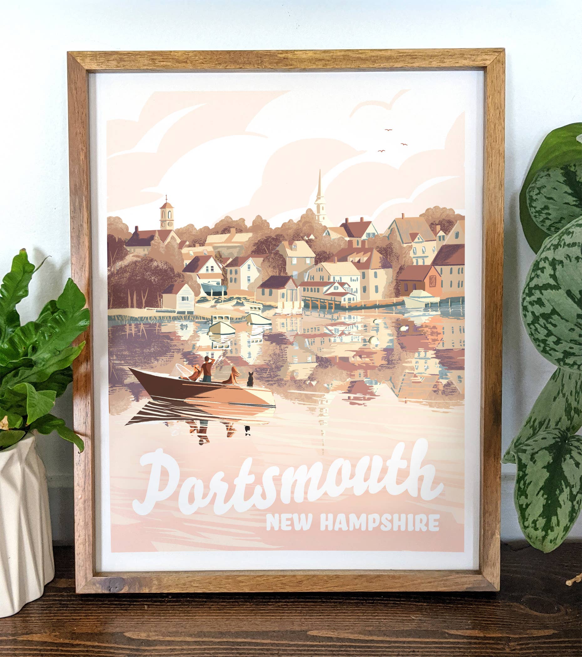 Kat Maus Haus Illustration - Wholesale Art Print - Portsmouth, New Hampshire Print2
