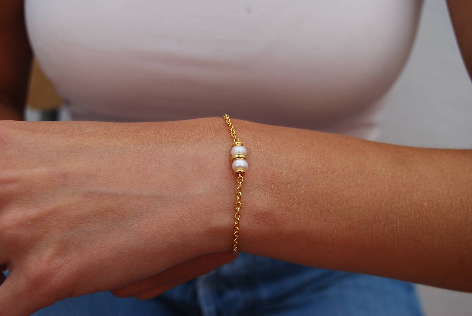 Yneda Jewels - Wholesale Beaded Bracelet - Pearls bracelet, silver 925 bracelet, wedding bracelet.1