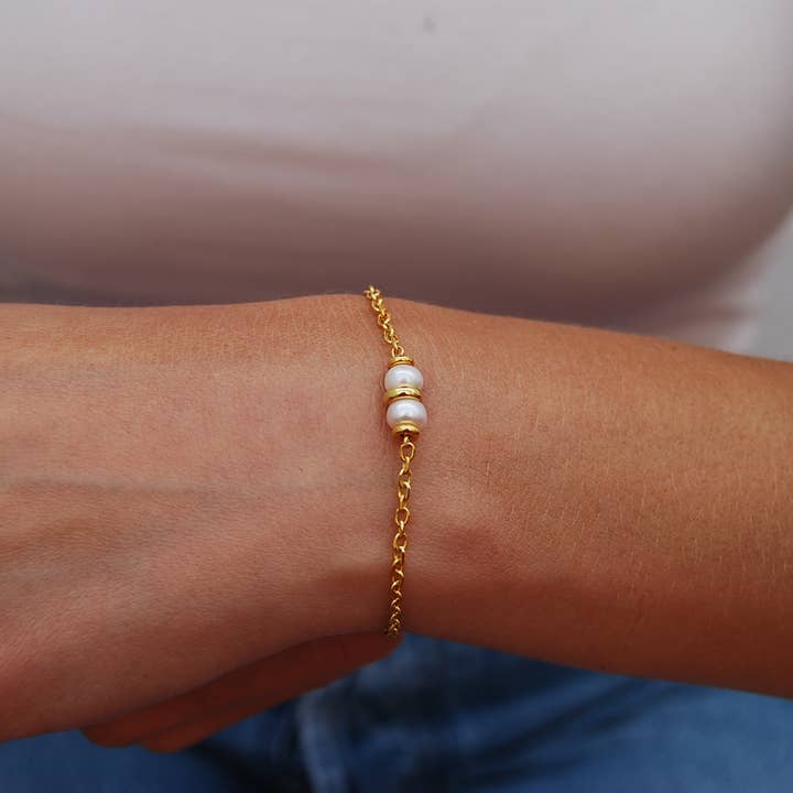 Yneda Jewels - Wholesale Beaded Bracelet - Pearls bracelet, silver 925 bracelet, wedding bracelet.1