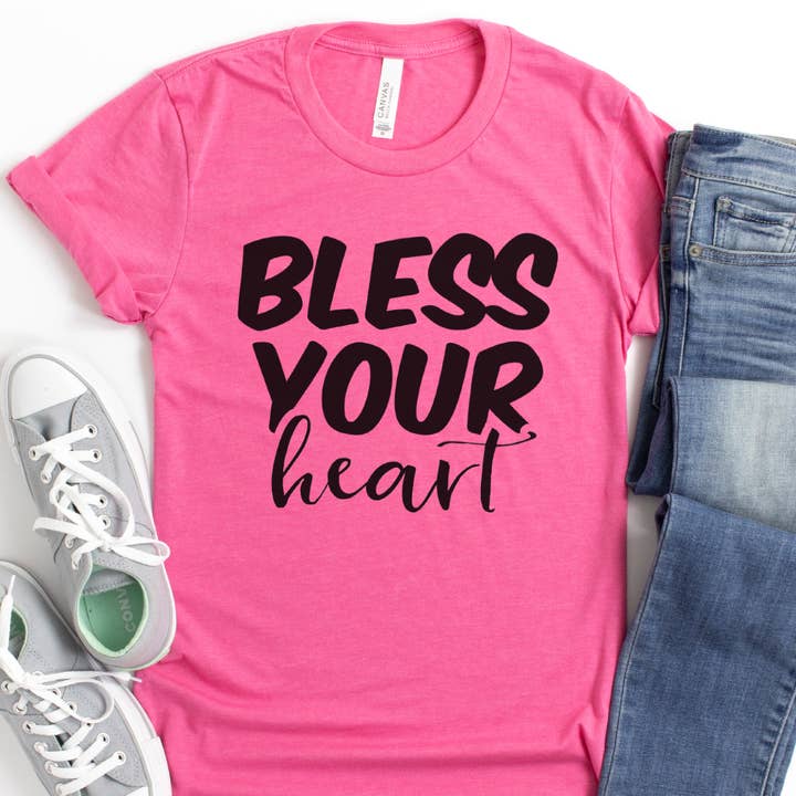 T-shirt Bénis Your Heart pour la vente par Quotable Life