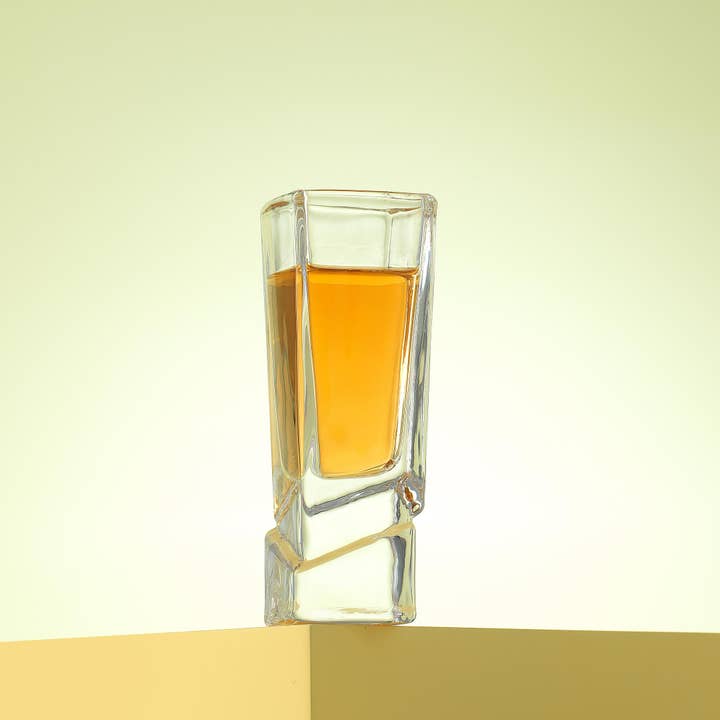 JoyJolt - Wholesale Shot glass - Carre Square Heavy Base Shot Glasses - 1.5 oz - Set of 41