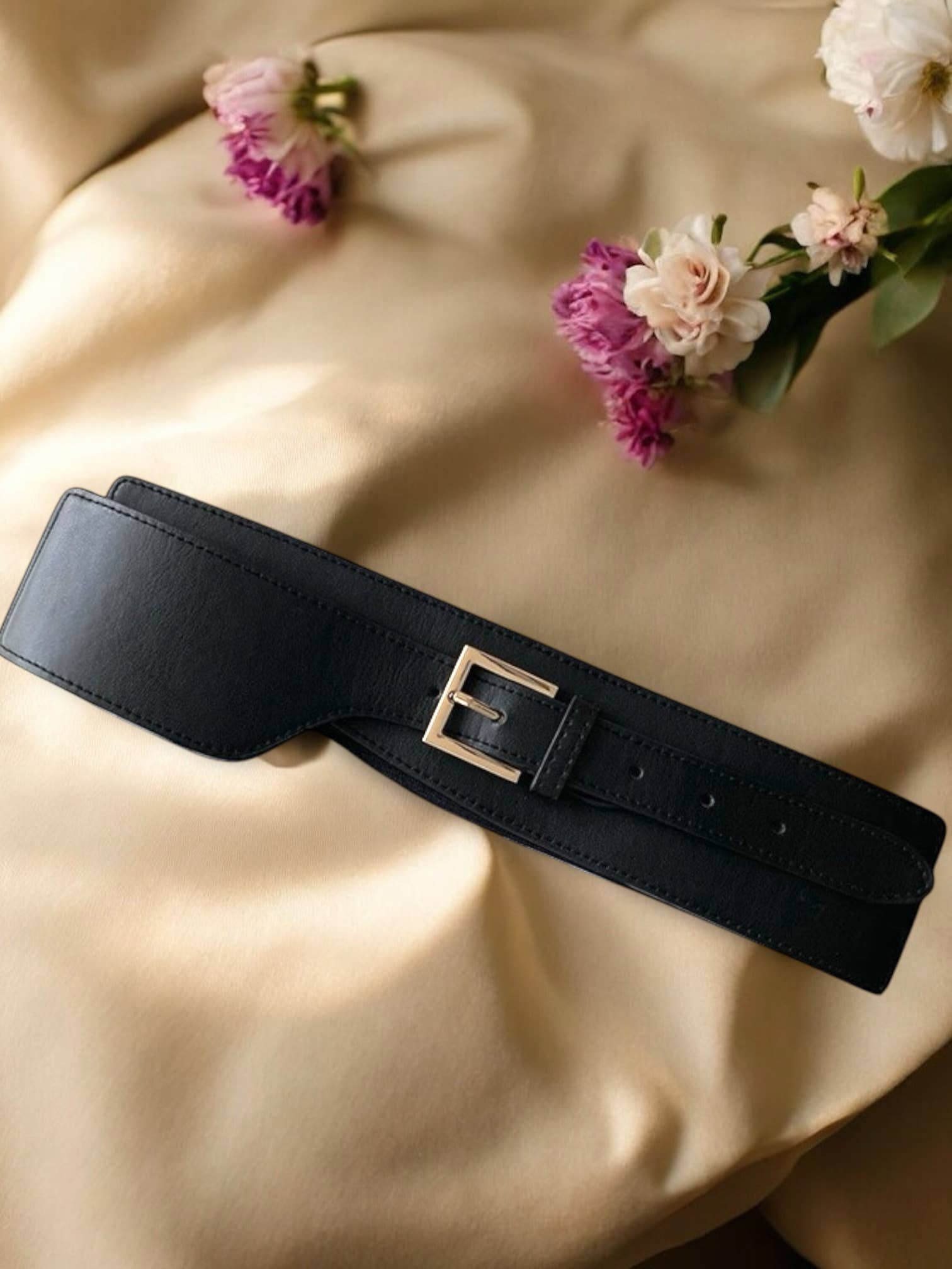 BYREN | ÉLINE L'ATELIER - Wholesale Belt - Women's - Wide faux leather belt CT090