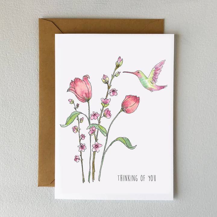 Hummingbird Tænkningskort for engroshandel hos Oxford Comma Co.