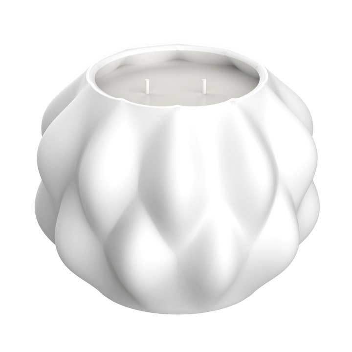 Vela mediana de fragancia francesa Récif de Corail en porcelana brillante de Limoges para venta al por mayor de Maison + House