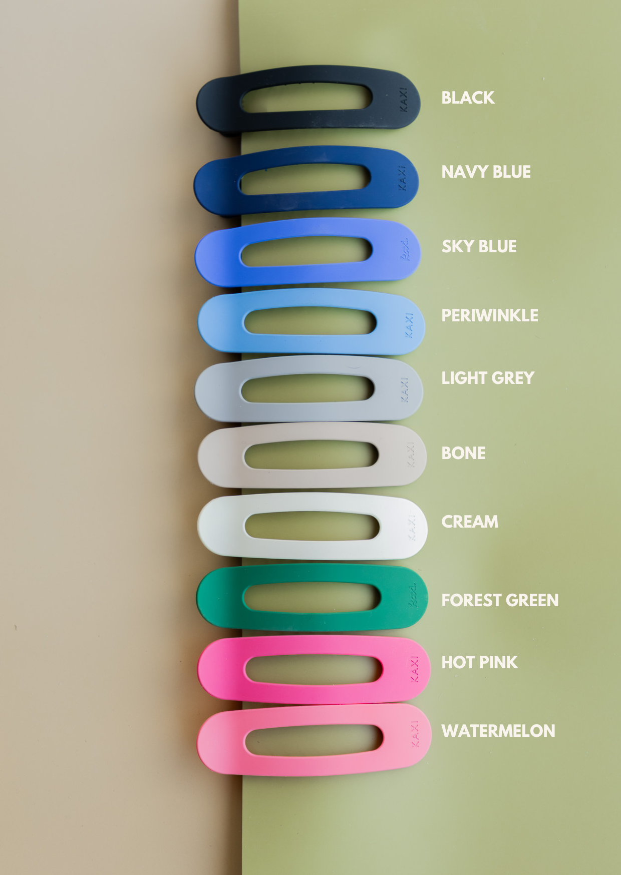 KAXI - Wholesale Hair Clip - Women's - OVERSIZED LAY DOWN CLAWS ( 33 COLORS )19