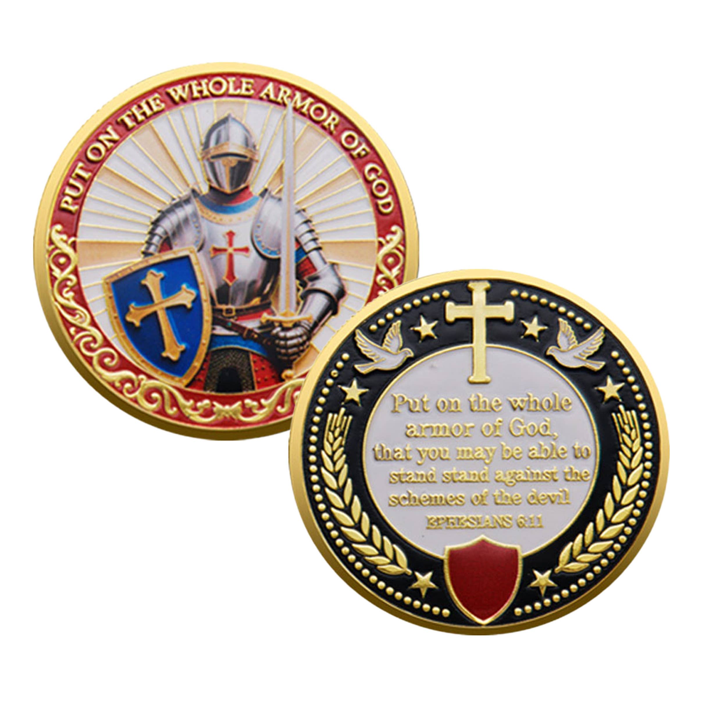 Blinkee.com, LLC - Wholesale Keepsake Coin/Token - Guardian Edition Put on the Whole Armor of God Coin3
