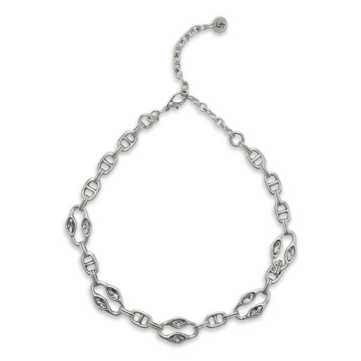 Chanour - Wholesale Link & Chain Necklace - Handmade Pewter Necklace - 3829