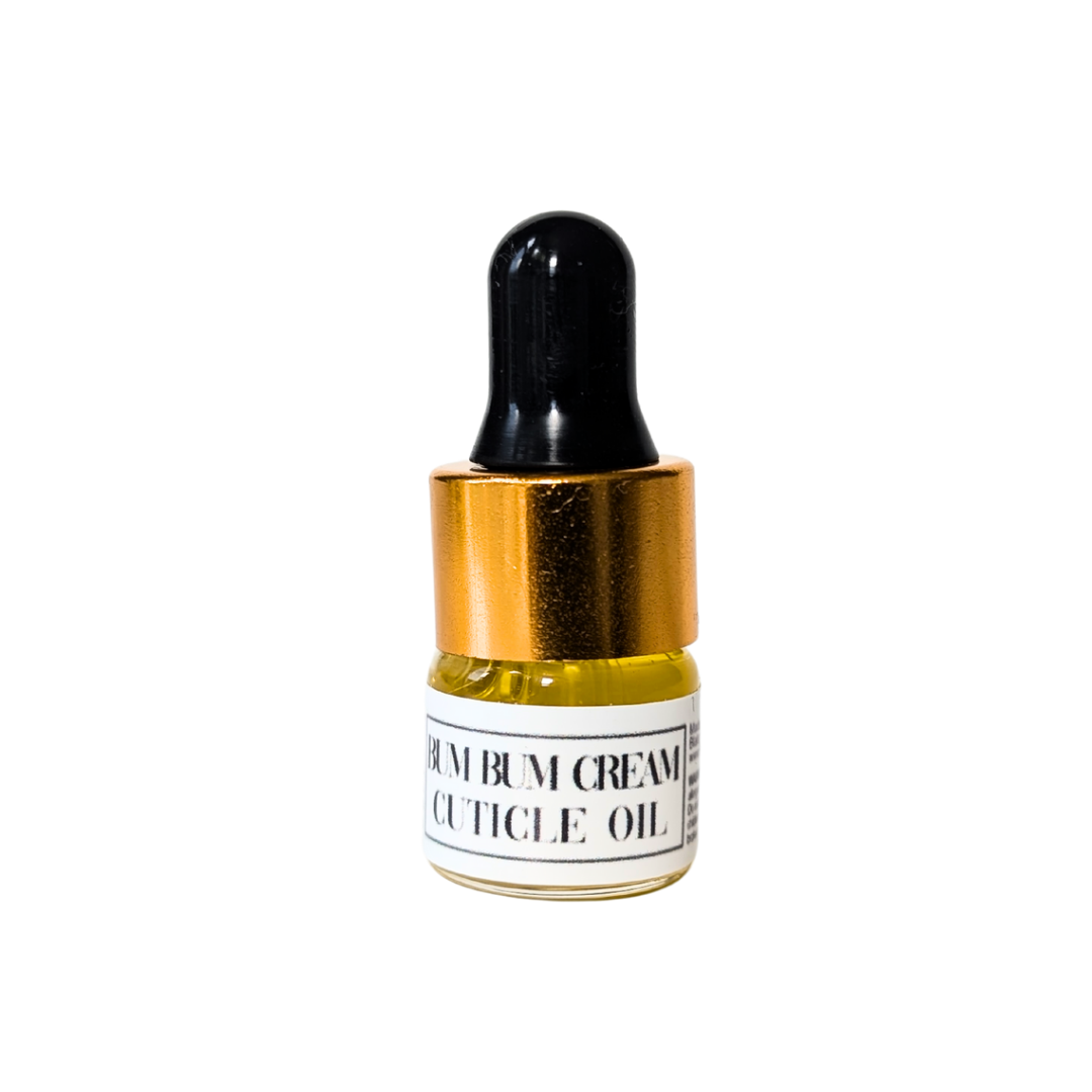 Blabz Beauty Bar - Wholesale Cuticle oil - Bum Bum Cream Scented 1ml Mini Cuticle Oil Dropper Bottle Samples0
