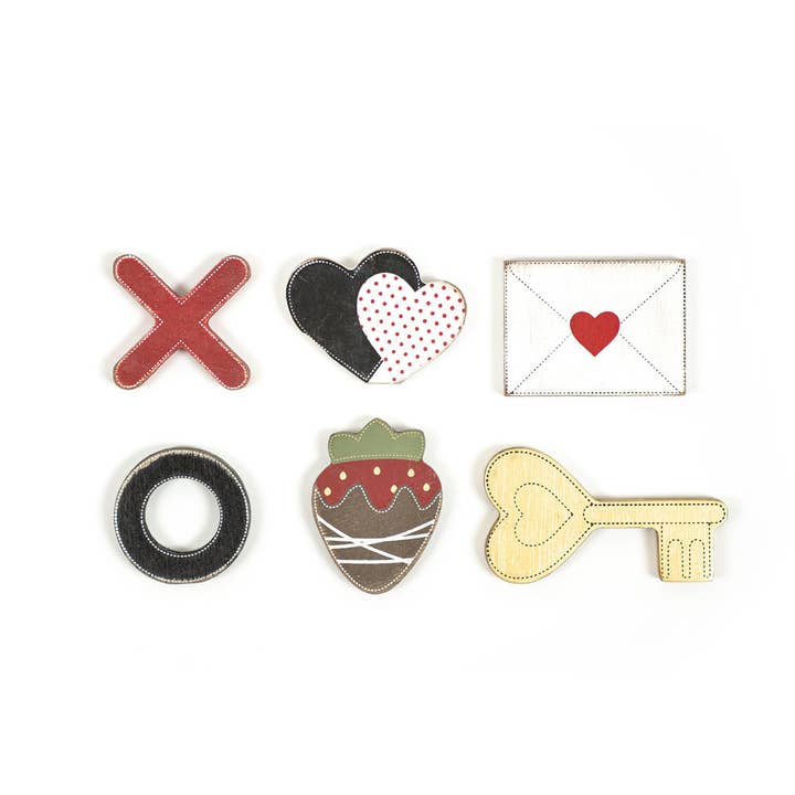 Adams & Co. - Wholesale Cutouts - 15640 - 2.5x1.75 wd shps s/6 (VLTNS) LETTERBOARD SHAPE SETS