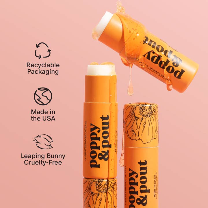 Poppy & Pout - Wholesale Lip Balm - Lip Balm, Wild Honey3