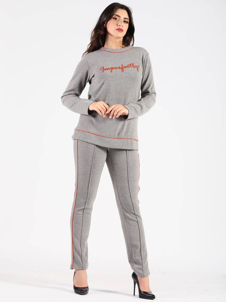 Uldtrøje med kanter for engroshandel hos Oltretempo