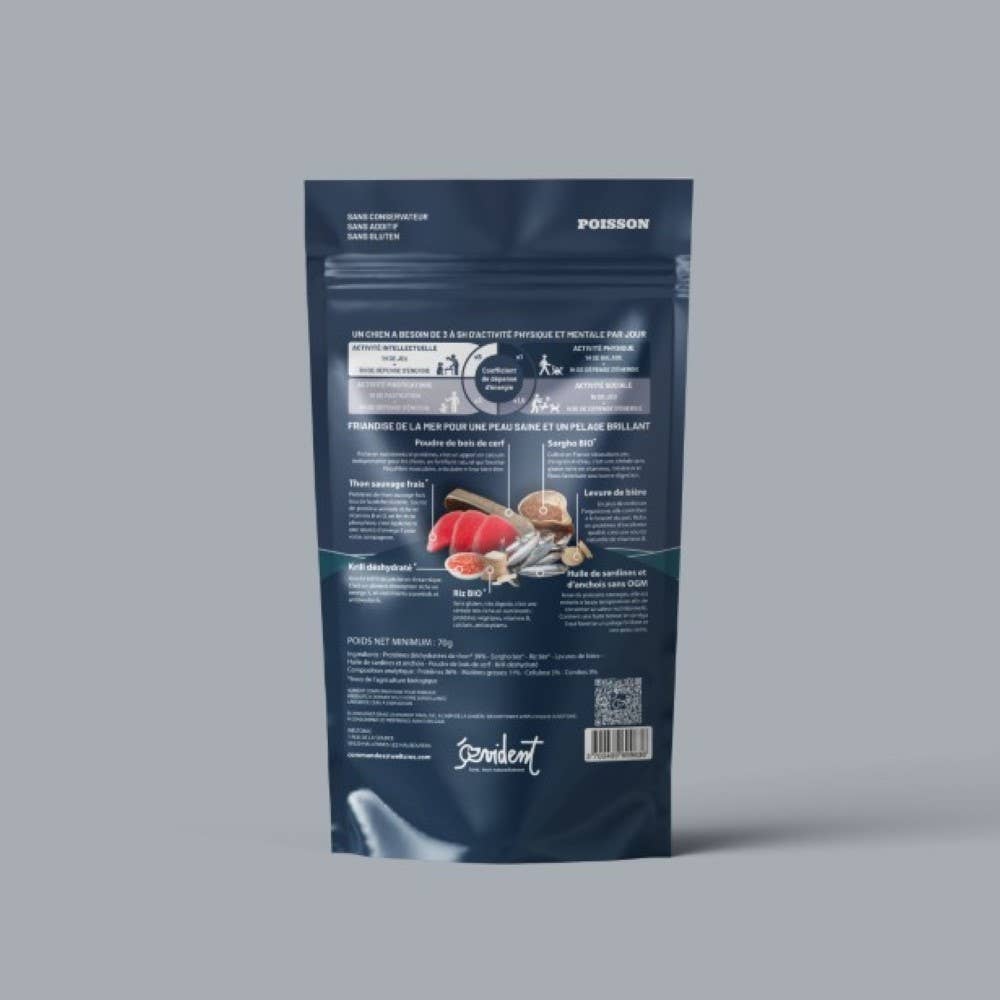 Evident – snacks e guloseimas - Cão por atacado – PLANCTON - Petiscos folhados de peixe para cães e gatos2