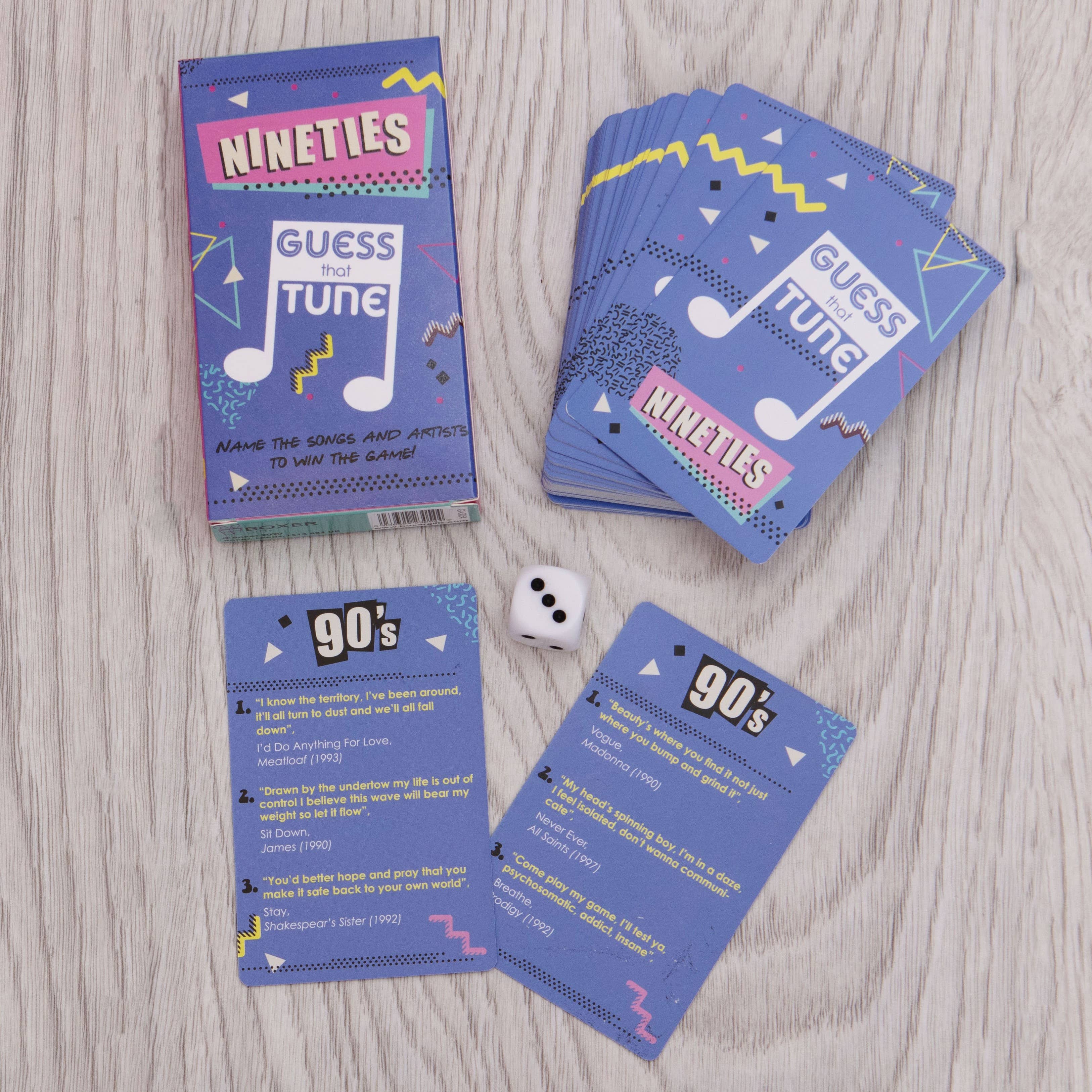 Boxer Gifts - Wholesale Card Game - Nineties Guess That Tune - Music Quiz Family/Party Card Game5